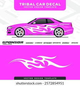 tribal car wrap design template 23