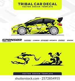 tribal car wrap design template 14