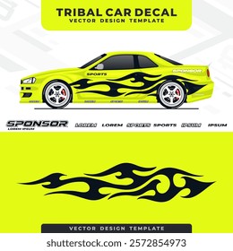 tribal car wrap design template  10     