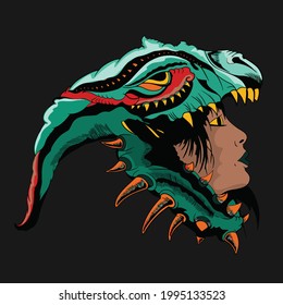 Tribal cartoon character vector illustration (header only)