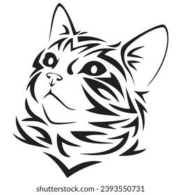 Tribal Cats Designs - Clip vector 
