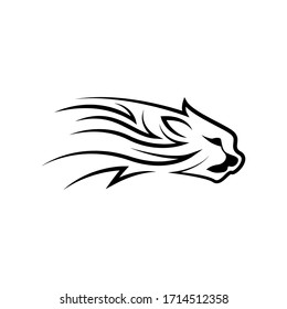 Tribal cheetah. Tattoo designs. can be used to design t-shirts, bags, postcards, posters and so on.