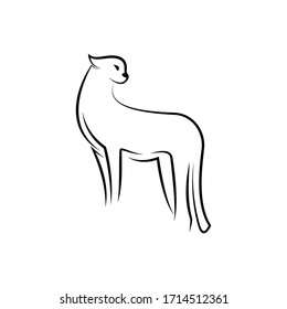 Tribal cheetah. Tattoo designs. can be used to design t-shirts, bags, postcards, posters and so on.