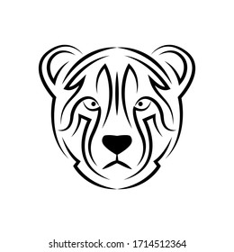 Tribal cheetah. Tattoo designs. can be used to design t-shirts, bags, postcards, posters and so on.