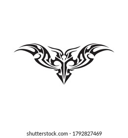 tribal, classic , black, ethnic tattoo icon vector illustration design logo