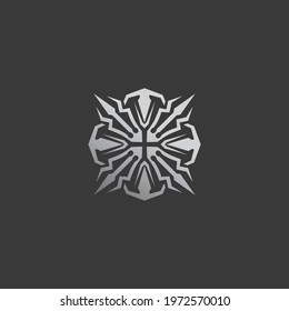 tribal, classic , black, ethnic tattoo icon vector illustration design logo