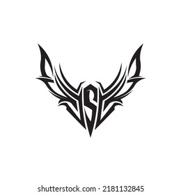 tribal, classic , black, ethnic tattoo icon vector illustration design logo