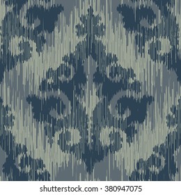 Tribal cloth damask pattern seamless vector background tile
