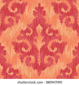 Tribal cloth damask pattern seamless vector background tile

