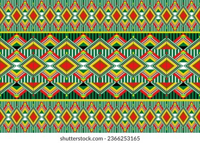 Tribal cloth pattern African ethnic patterns Beautiful for textiles, carpets, wallpaper, clothing, sarongs, scarves, batik, wrapping paper, for the printing and advertising industries.green pattern