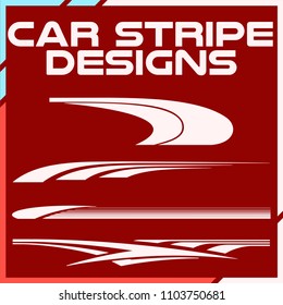 Tribal and cool Car stripe design set. Adhesive Vinyl stickers design for vehicles