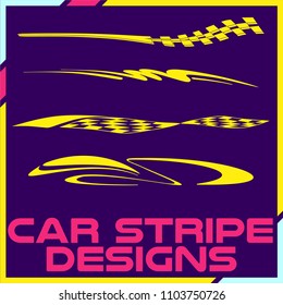 Tribal and cool Car stripe design set. Adhesive Vinyl stickers design for vehicles