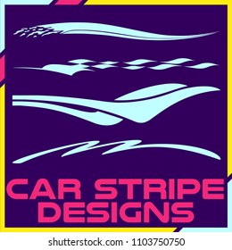 Tribal and cool Car stripe design set. Adhesive Vinyl stickers design for vehicles