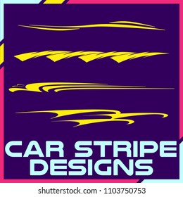 Tribal and cool Car stripe design set. Adhesive Vinyl stickers design for vehicles