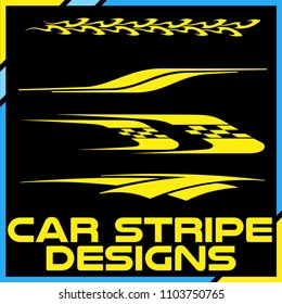 Tribal and cool Car stripe design set. Adhesive Vinyl stickers design for vehicles