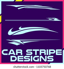 Tribal and cool Car stripe design set. Adhesive Vinyl stickers design for vehicles