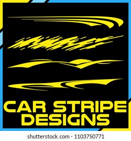 Tribal and cool Car stripe design set. Adhesive Vinyl stickers design for vehicles