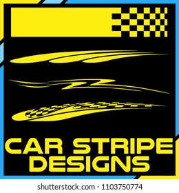 Tribal and cool Car stripe design set. Adhesive Vinyl stickers design for vehicles