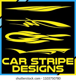 Tribal and cool Car stripe design set. Adhesive Vinyl stickers design for vehicles
