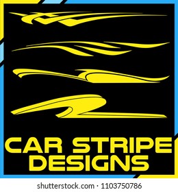 Tribal and cool Car stripe design set. Adhesive Vinyl stickers design for vehicles