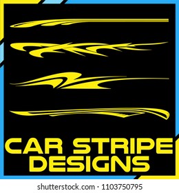 Tribal and cool Car stripe design set. Adhesive Vinyl stickers design for vehicles