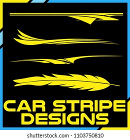 Tribal and cool Car stripe design set. Adhesive Vinyl stickers design for vehicles