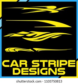 Tribal and cool Car stripe design set. Adhesive Vinyl stickers design for vehicles