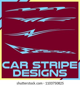 Tribal and cool Car stripe design set. Adhesive Vinyl stickers design for vehicles