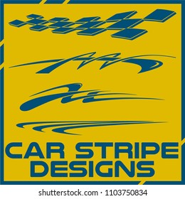 Tribal and cool Car stripe design set. Adhesive Vinyl stickers design for vehicles