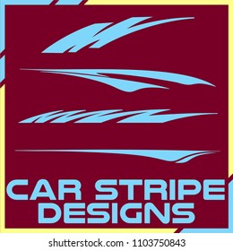 Tribal and cool Car stripe design set. Adhesive Vinyl stickers design for vehicles