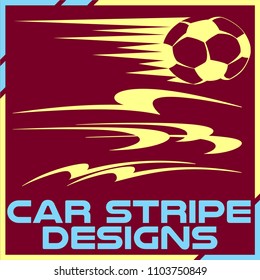 Tribal and cool Car stripe design set. Adhesive Vinyl stickers design for vehicles