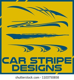 Tribal and cool Car stripe design set. Adhesive Vinyl stickers design for vehicles