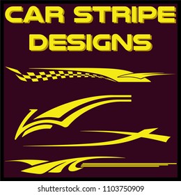 Tribal and cool Car stripe design set. Adhesive Vinyl stickers design for vehicles