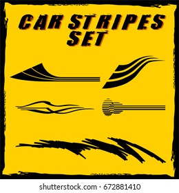 Tribal and cool Car stripe set top print on vinyl and adhesive on venicle