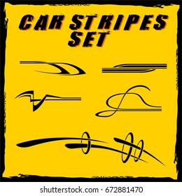 Tribal and cool Car stripe set top print on vinyl and adhesive on venicle