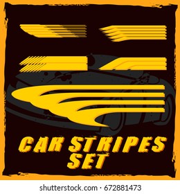 Tribal and cool Car stripe set top print on vinyl and adhesive on venicle