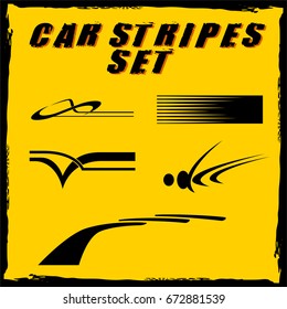 Tribal and cool Car stripe set top print on vinyl and adhesive on venicle