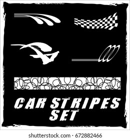 Tribal and cool Car stripe set top print on vinyl and adhesive on vehicle