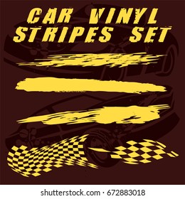 Tribal and cool Car stripe set top print on vinyl and adhesive on vehicle