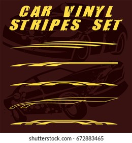 Tribal and cool Car stripe set top print on vinyl and adhesive on vehicle