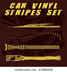 Tribal and cool Car stripe set top print on vinyl and adhesive on vehicle