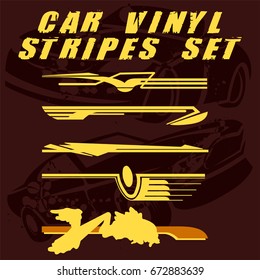 Tribal and cool Car stripe set top print on vinyl and adhesive on vehicle