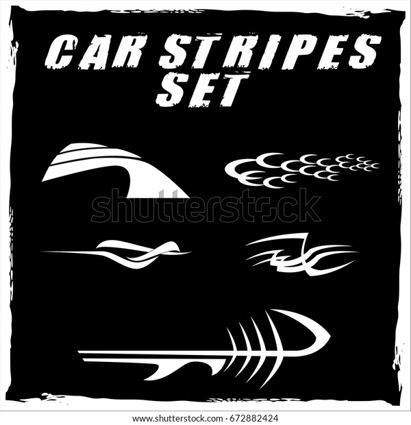 Tribal and cool Car stripe set top print on vinyl\
and adhesive on vehicle