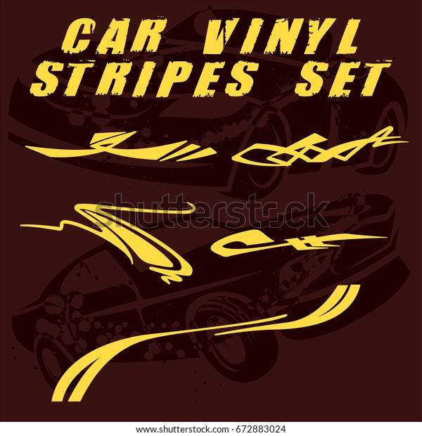 Tribal and cool Car stripe set top print on vinyl\
and adhesive on vehicle