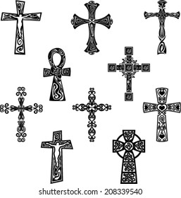 Tribal Crosses Set