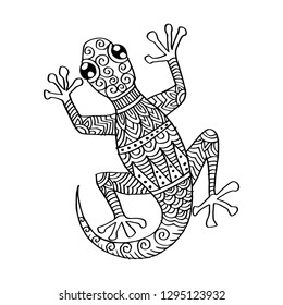 Tribal Decorative Lizard