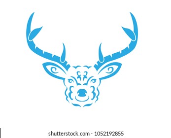 Tribal deer illustration