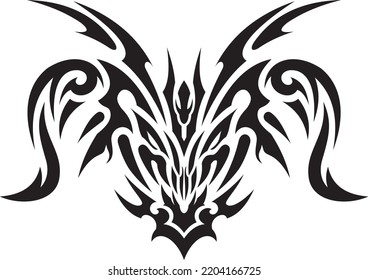 Tribal Demon' hea with scary face