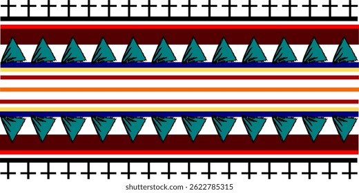 Padrão de design tribal para tecido