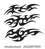 Tribal Design Tattoo Pattern Set, neo tribal style , tribal tattoo